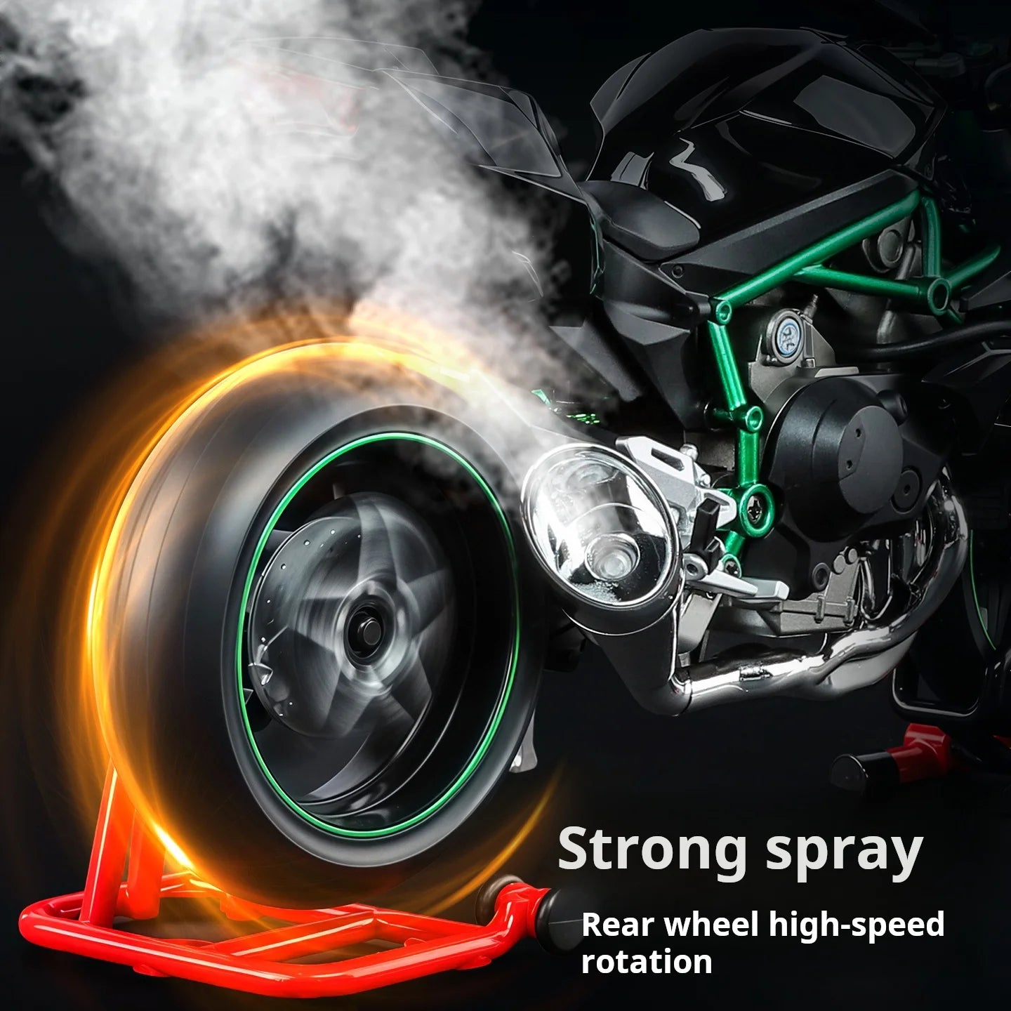 Kawasaki Motorcycle Alloy Model with Sound & Light