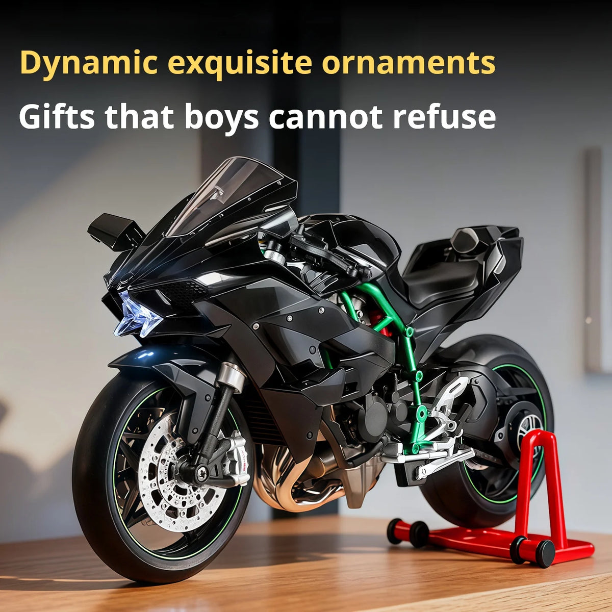 Kawasaki Motorcycle Alloy Model with Sound & Light